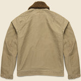 Fleece-Collar Jungle Cloth Jacket - Olive - RRL - STAG Provisions - Outerwear - Coat / Jacket