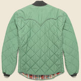 Helston Quilted Jacket - Vintage Turquoise - RRL - STAG Provisions - Outerwear - Coat / Jacket