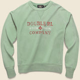 Double V Graphic Sweatshirt - Faded Green - RRL - STAG Provisions - Tops - Fleece / Sweatshirt