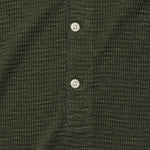 Waffle-Knit Henley - Dark Green - RRL - STAG Provisions - Tops - L/S Knit