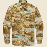 Freeport Scenic Chamois Workshirt - Brown/Multi - RRL - STAG Provisions - Tops - L/S Woven - Other Pattern