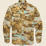 Freeport Scenic Chamois Workshirt - Brown/Multi - RRL - STAG Provisions - Tops - L/S Woven - Other Pattern