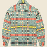 Brown Bear Plaid Jacquard Overshirt - Blue/Multi - RRL - STAG Provisions - Tops - L/S Woven - Overshirt