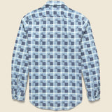 Universal Plaid Flannel Camp Shirt - Dark Blue/Blue - RRL - STAG Provisions - Tops - L/S Woven - Plaid