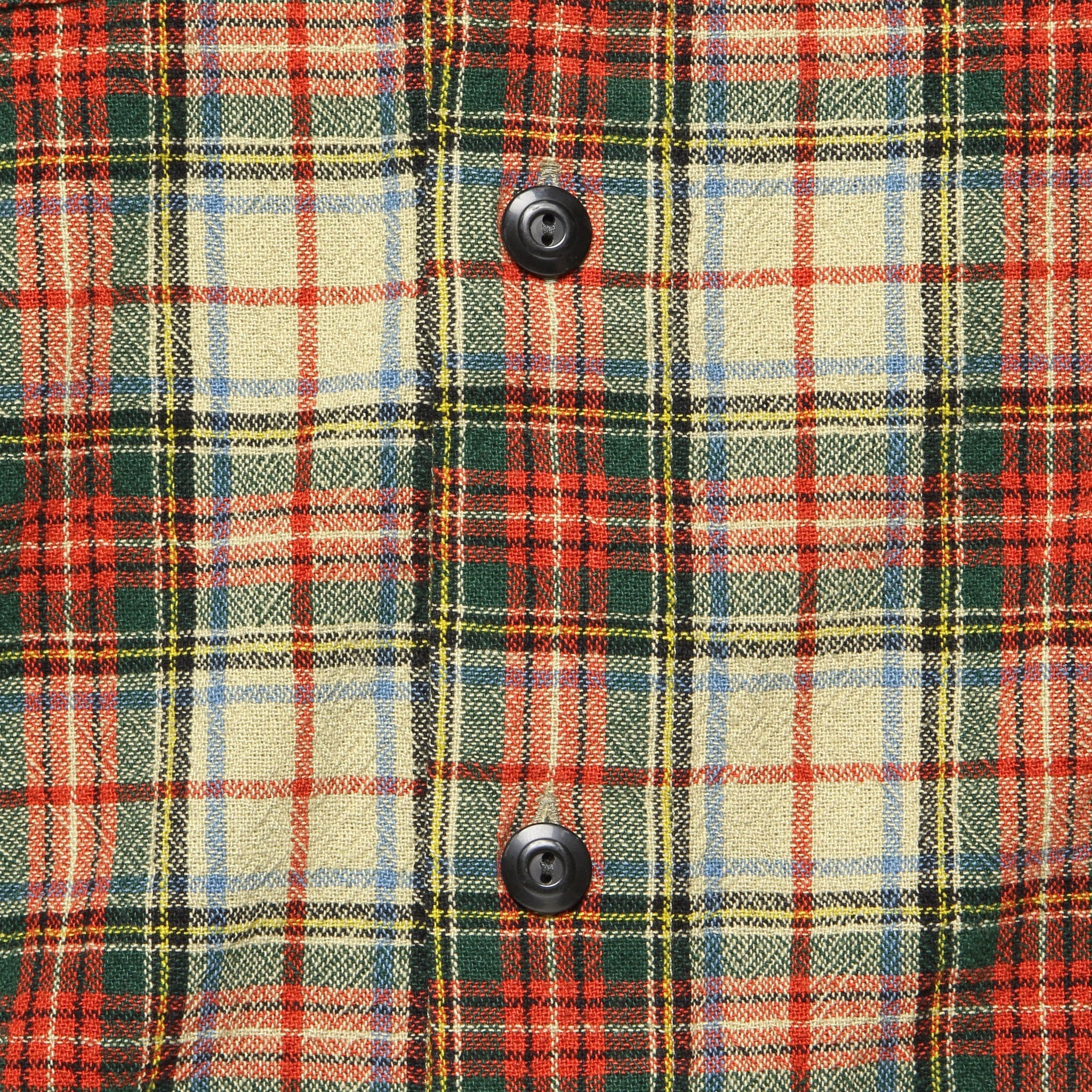Universal Plaid Crepe Camp Shirt - Cream/Multi - RRL - STAG Provisions - Tops - L/S Woven - Plaid