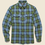 Mercer Plaid Workshirt - Blue/Multi - RRL - STAG Provisions - Tops - L/S Woven - Plaid