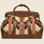 Pecos Blanket Duffle Bag - Cream  Multi/Brown - RRL - STAG Provisions - Accessories - Bags / Luggage