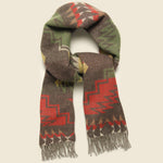 Morgan Jacquard Wool Scarf - Red Multi - RRL - STAG Provisions - Accessories - Scarves
