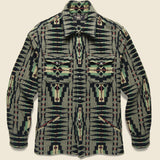 Brown Bear Blanket Jacquard Overshirt - Grey/Multi - RRL - STAG Provisions - Tops - L/S Woven - Overshirt