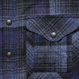 Mason Wool Plaid Overshirt - Dark Blue/Blue - RRL - STAG Provisions - Tops - L/S Woven - Overshirt