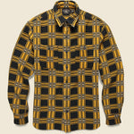 Farrell Canadian Jacquard Workshirt - Yellow/Sulphur Black - RRL - STAG Provisions - Tops - L/S Woven - Plaid