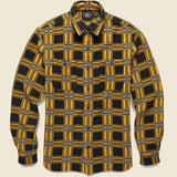 Farrell Canadian Jacquard Workshirt - Yellow/Sulphur Black - RRL - STAG Provisions - Tops - L/S Woven - Plaid