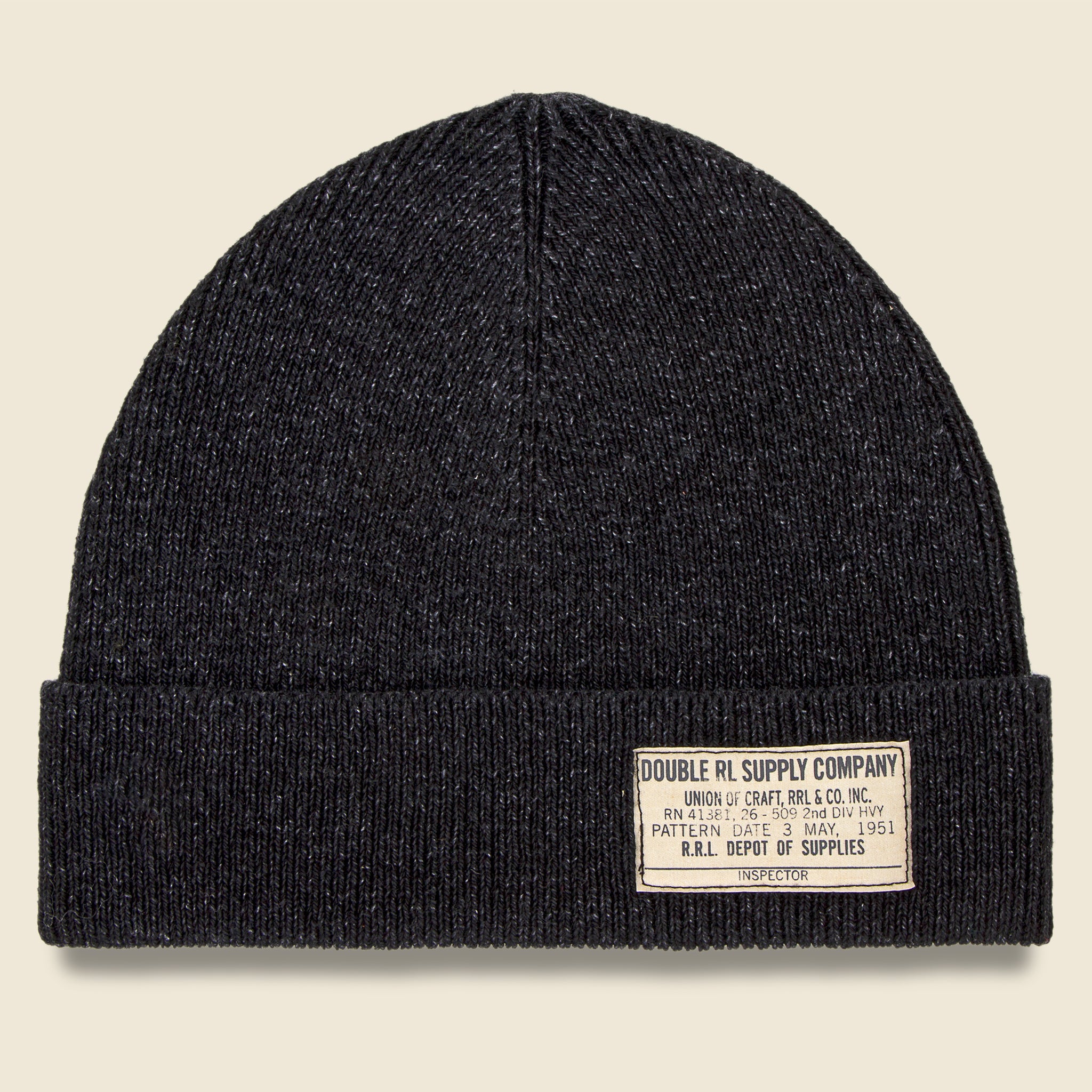 Cotton Watch Cap - Black - RRL - STAG Provisions - Accessories - Hats