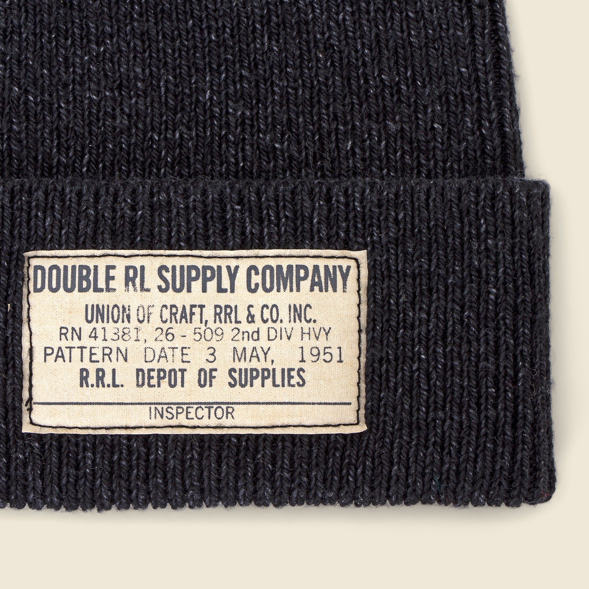 Cotton Watch Cap - Black - RRL - STAG Provisions - Accessories - Hats