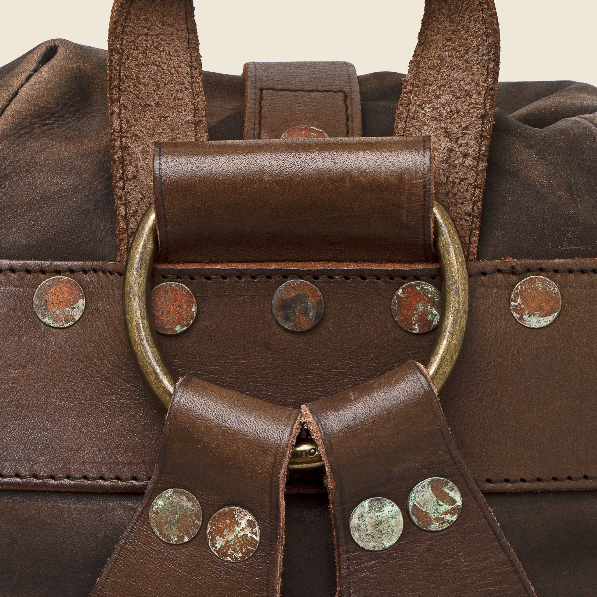 Leather Rucksack - Black Over Brown - RRL - STAG Provisions - Accessories - Bags / Luggage
