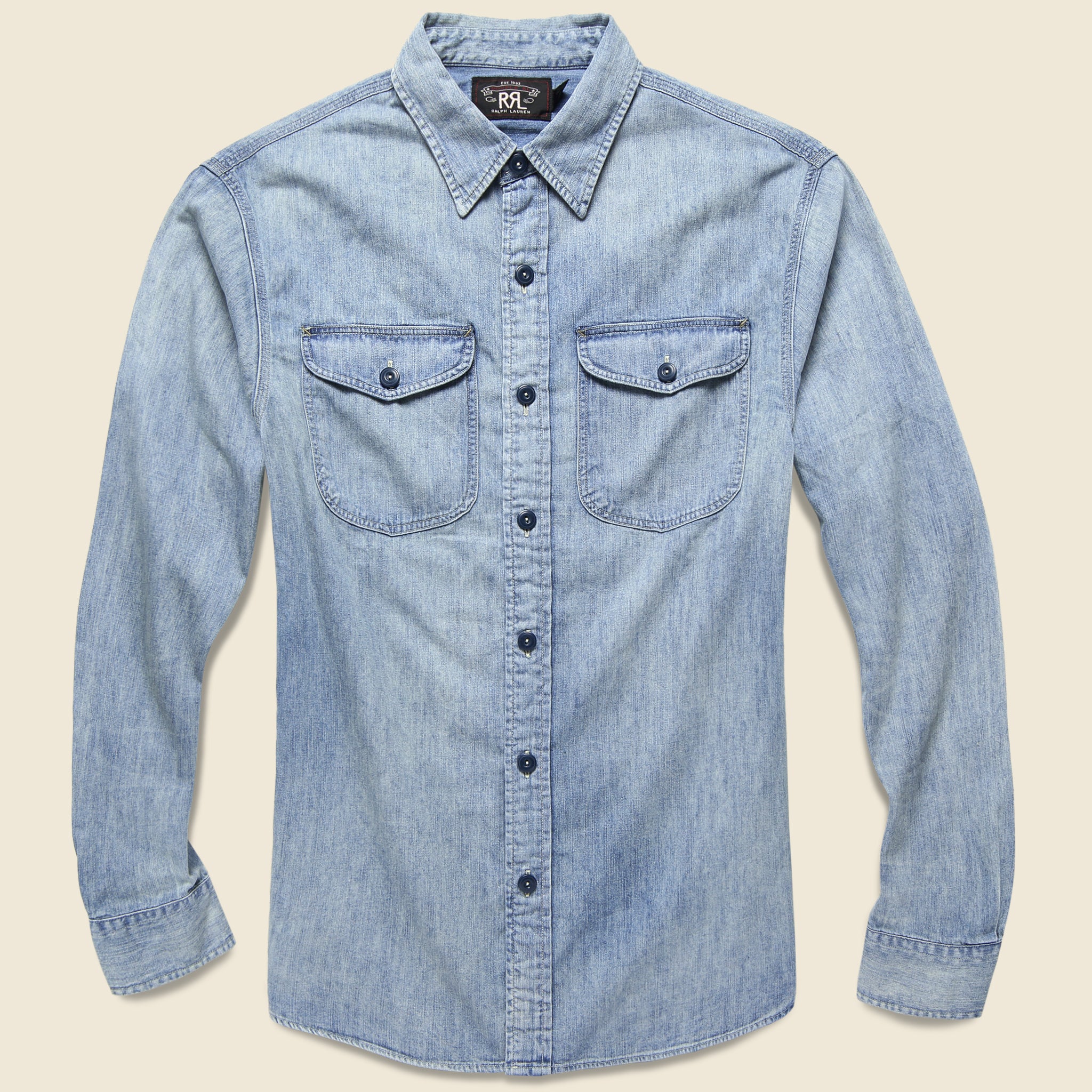 Lee Denim Workshirt - Indigo - RRL - STAG Provisions - Tops - L/S Woven - Solid