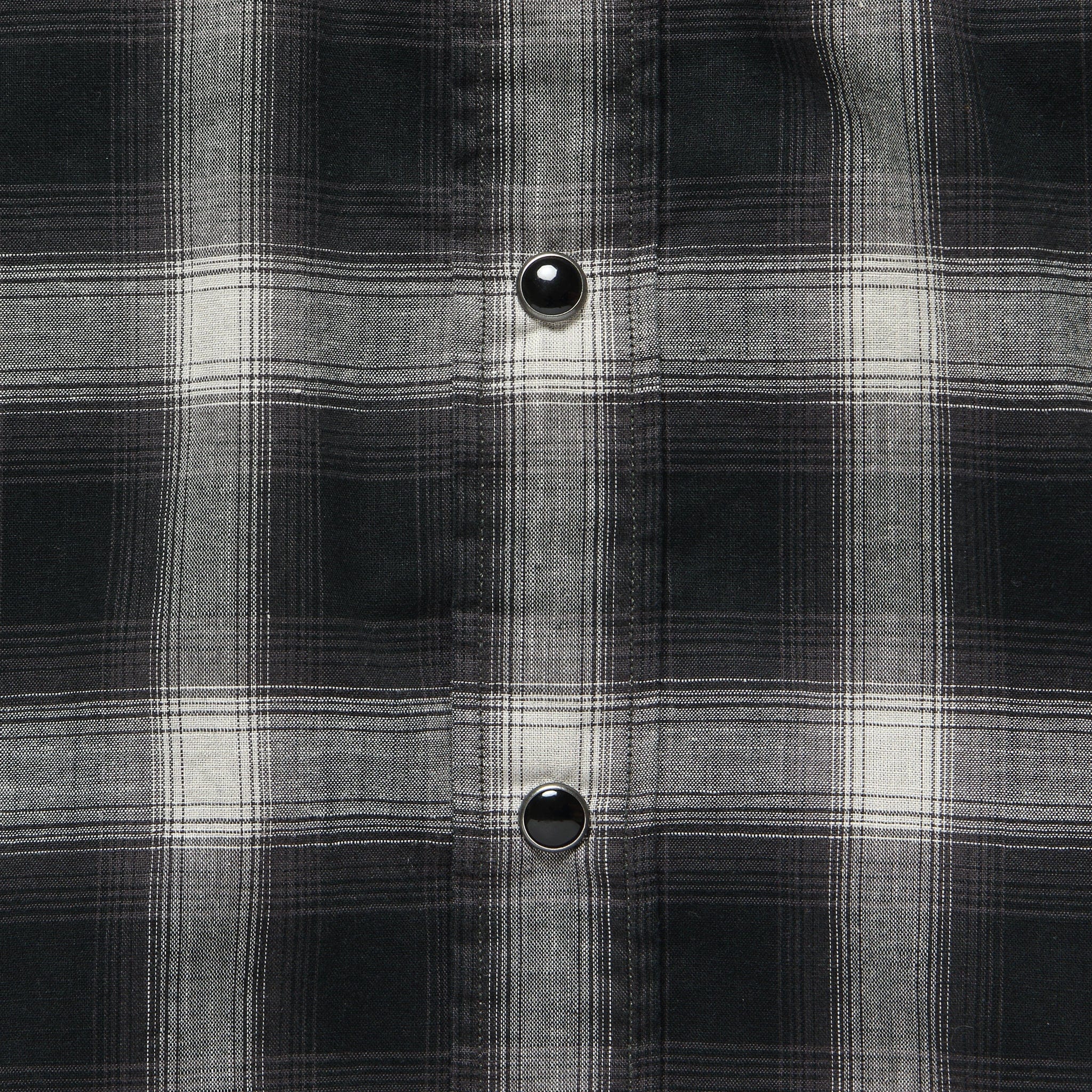 Wrangler Ombre Plaid Western Shirt - Black/Grey - RRL - STAG Provisions - Tops - L/S Woven - Plaid