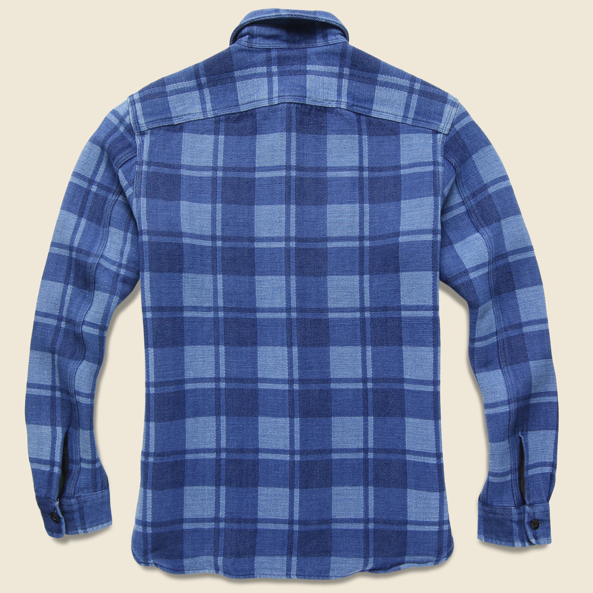 Farrell Jacquard Western Shirt - Dark Indigo - RRL - STAG Provisions - Tops - L/S Woven - Plaid