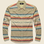 Jacquard Knit Western Shirt - Brown Multi - RRL - STAG Provisions - Tops - L/S Woven - Other Pattern
