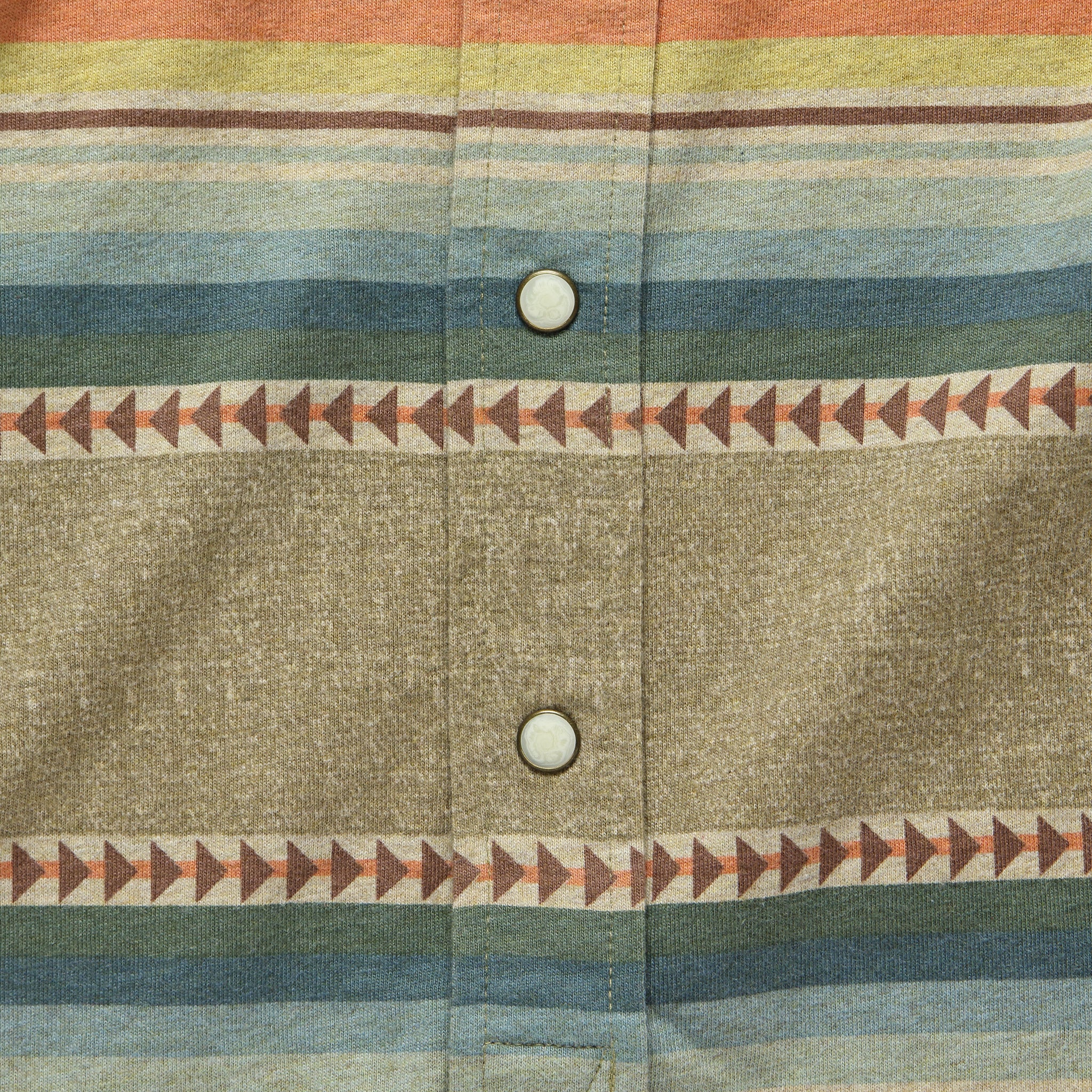 Jacquard Knit Western Shirt - Brown Multi - RRL - STAG Provisions - Tops - L/S Woven - Other Pattern