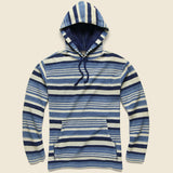 French Terry Hoodie - Indigo Multi Stripe - RRL - STAG Provisions - Tops - Fleece / Sweatshirt