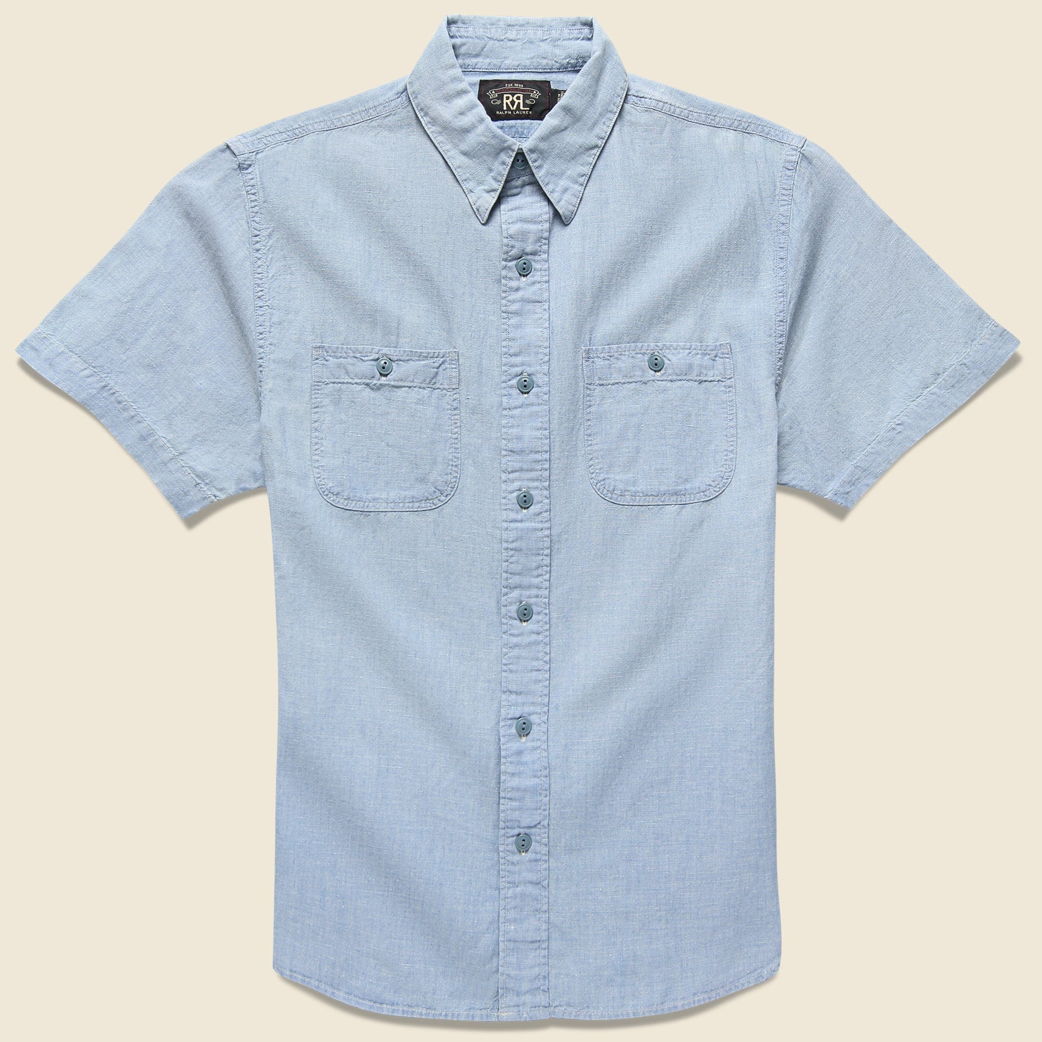 Sullivan Chambray Shirt - Wilkers Wash - RRL - STAG Provisions - Tops - S/S Woven - Solid