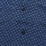 Anchor-Print Linen Camp Shirt - Blue/Cream - RRL - STAG Provisions - Tops - S/S Woven - Other Pattern