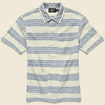 Wayne Linen Shirt - Cream/Indigo - RRL - STAG Provisions - Tops - S/S Woven - Stripe