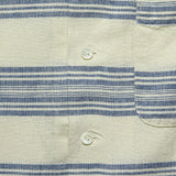 Wayne Linen Shirt - Cream/Indigo - RRL - STAG Provisions - Tops - S/S Woven - Stripe