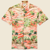 Aloha Camp Shirt - Coral - RRL - STAG Provisions - Tops - S/S Woven - Other Pattern