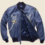 Reversible Souvenir Bomber - Blue - RRL - STAG Provisions - Outerwear - Coat / Jacket