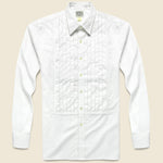 Eli Sueded Poplin Tux Shirt - White - RRL - STAG Provisions - Tops - L/S Woven - Solid