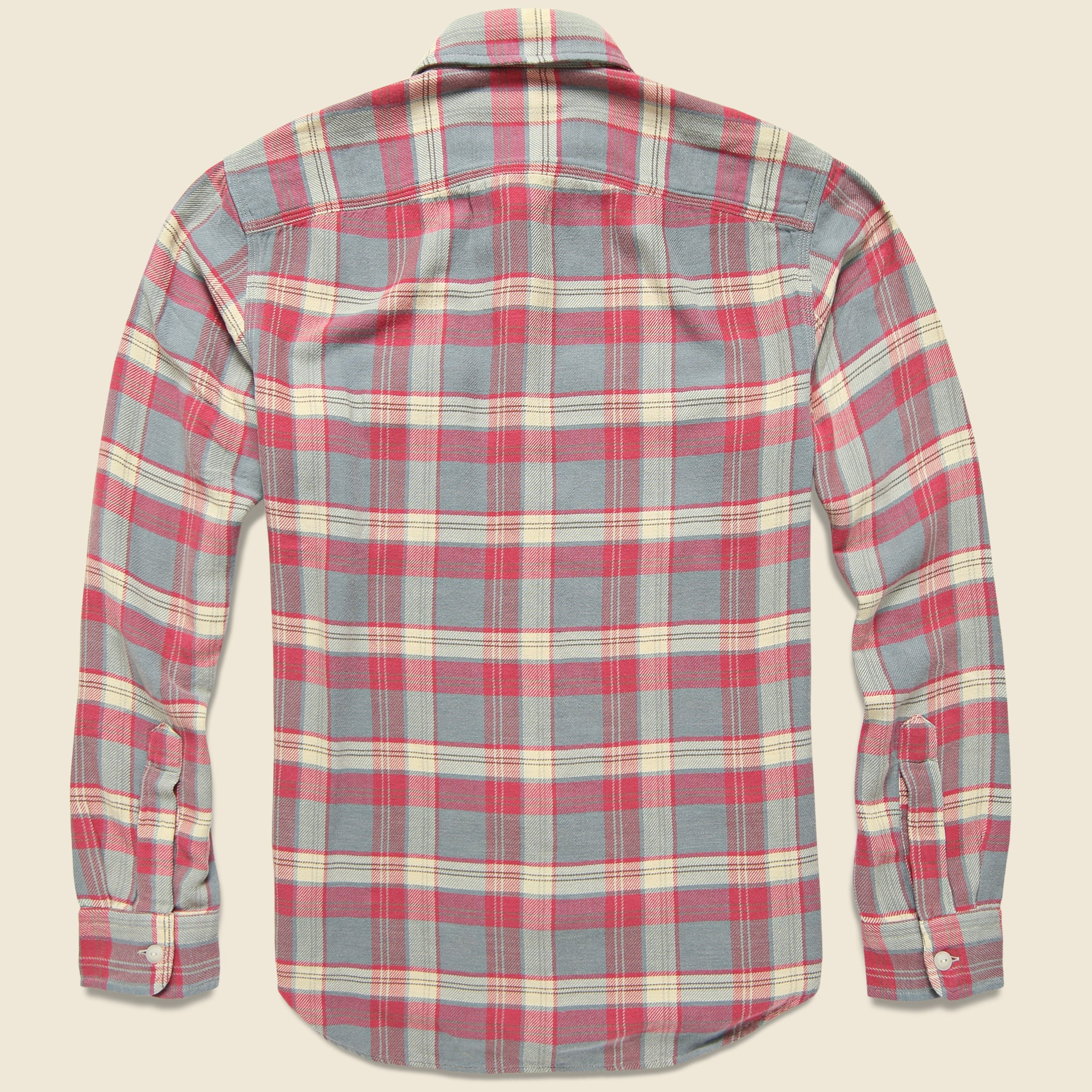Lee Plaid Twill Workshirt - Red/Indigo - RRL - STAG Provisions - Tops - L/S Woven - Plaid