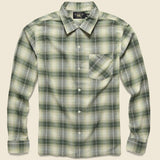 Arrow Ombre Plaid Camp Shirt - Green/Cream - RRL - STAG Provisions - Tops - L/S Woven - Plaid