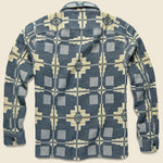 Black Bear Jacquard Overshirt - Blue/Tan - RRL - STAG Provisions - Tops - L/S Woven - Overshirt