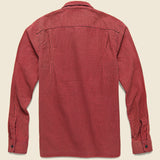 Monterey Houndstooth Check Camp Shirt - Red/Sulphur Black - RRL - STAG Provisions - Tops - L/S Woven - Other Pattern