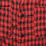 Monterey Houndstooth Check Camp Shirt - Red/Sulphur Black - RRL - STAG Provisions - Tops - L/S Woven - Other Pattern