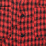 Monterey Houndstooth Check Camp Shirt - Red/Sulphur Black - RRL - STAG Provisions - Tops - L/S Woven - Other Pattern