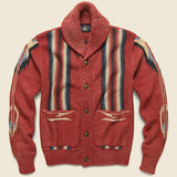 Chimayo Shawl Collar Cardigan - Faded Red - RRL - STAG Provisions - Tops - Sweater