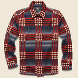Birdseye Jacquard Workshirt - Red/Blue - RRL - STAG Provisions - Tops - L/S Woven - Plaid