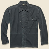 Herringbone Twill Vintage Fit Overshirt - Sulphur Black - RRL - STAG Provisions - Tops - L/S Woven - Overshirt