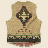 Bailey Handwoven Yarn/Leather Vest - Brown - RRL - STAG Provisions - Outerwear - Vest