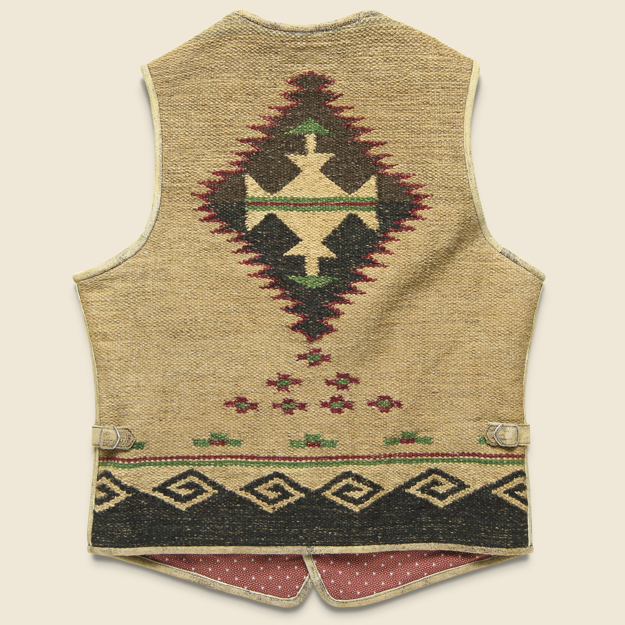 Bailey Handwoven Yarn/Leather Vest - Brown - RRL - STAG Provisions - Outerwear - Vest