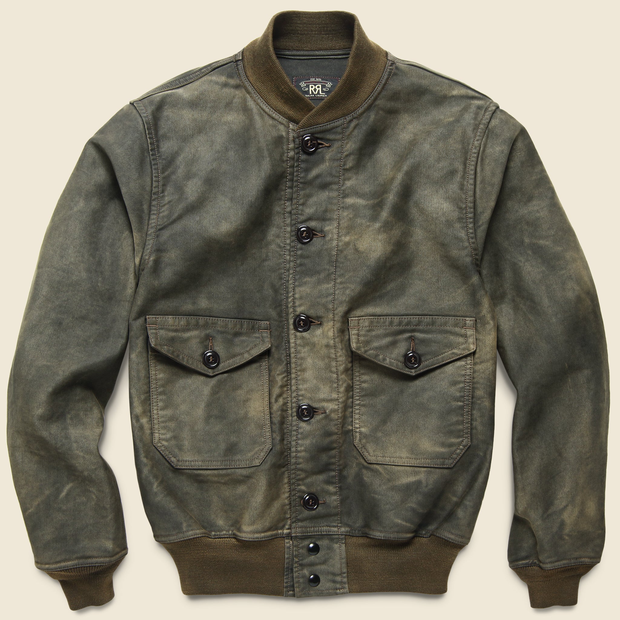Healy Jungle Cloth Jacket - Grey - RRL - STAG Provisions - Outerwear - Coat / Jacket