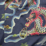 Rayon Camp Shirt - Blue Multi - RRL - STAG Provisions - Tops - S/S Woven - Solid