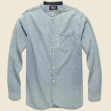 Burke Workshirt - Indigo/Natural - RRL - STAG Provisions - Tops - L/S Woven - Other Pattern