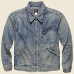 Denim Zip-Front Jacket - Malverne Wash - RRL - STAG Provisions - Outerwear - Coat / Jacket