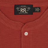 Waffle-Knit Henley - Trading Post Red - RRL - STAG Provisions - Tops - L/S Knit