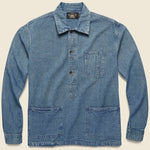 Popover Workshirt - Indigo - RRL - STAG Provisions - Tops - L/S Woven - Solid