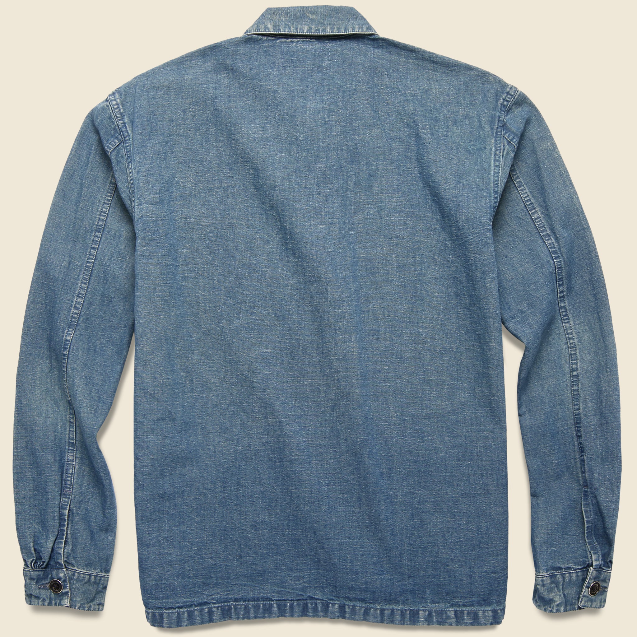 Popover Workshirt - Indigo - RRL - STAG Provisions - Tops - L/S Woven - Solid